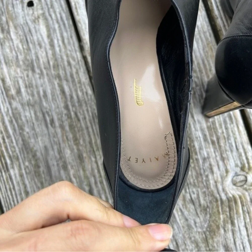 Maiyet Cecile Leather Ankle Strap Heels in Black 38